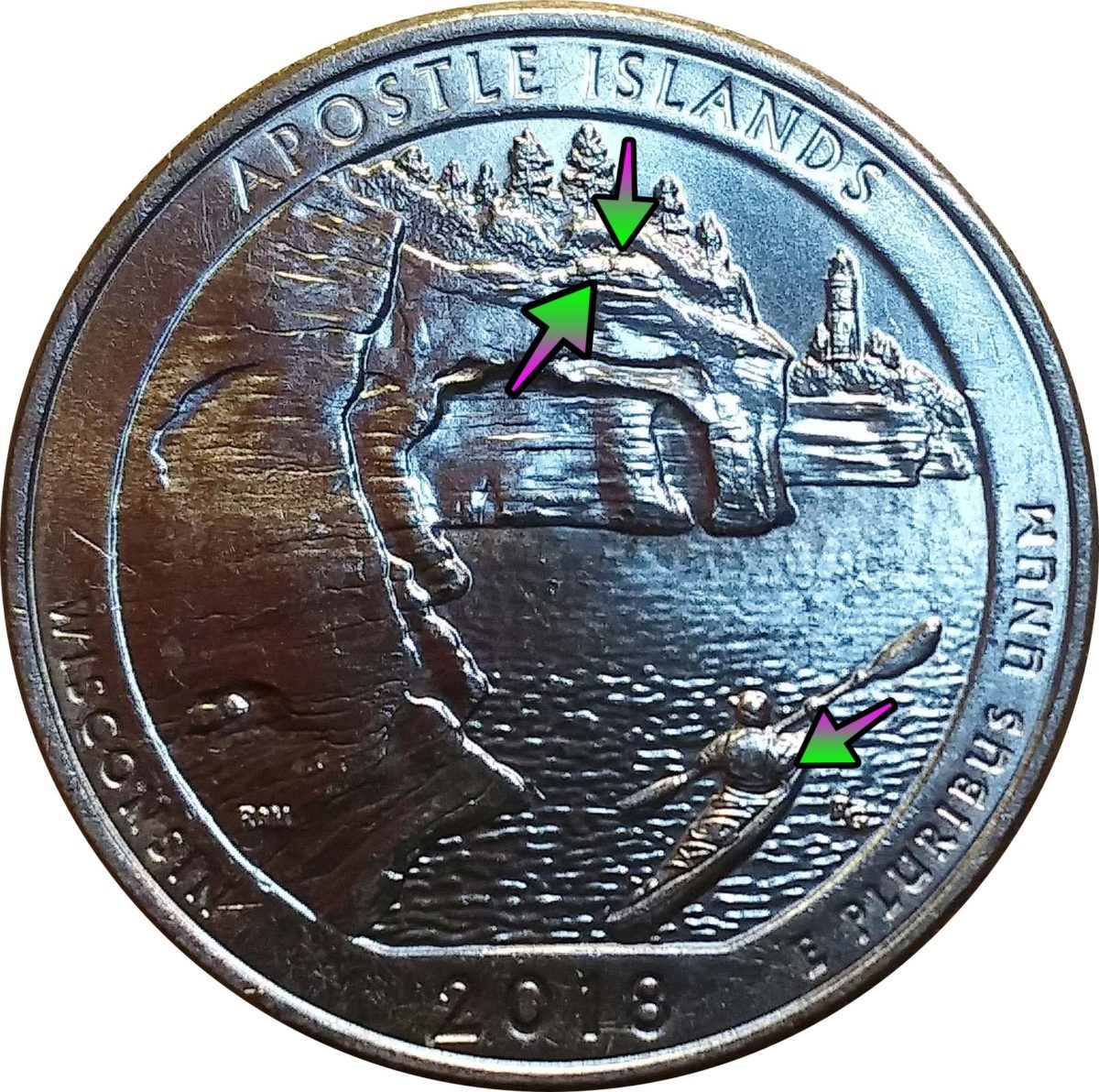 2018 Wisconsin Quarter Apostle Islands