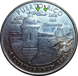 2009 puerto rico isla del encanto state quarter die chip error