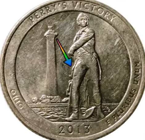 2013 Perry's Victory Ohio National Park Quarter Doubled Die Reverse