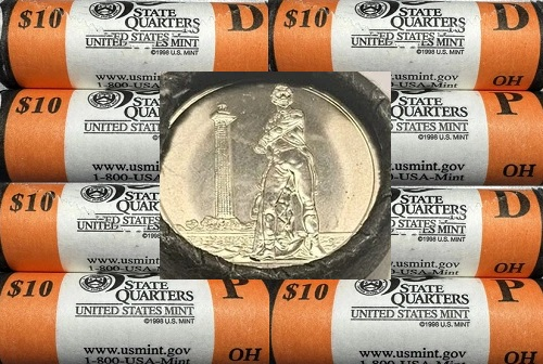 2013 Perry's Victory Ohio National Park Quarter Uncirculated Rolls