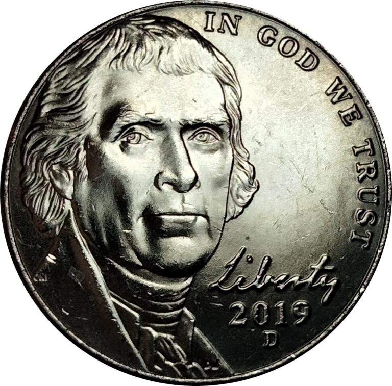 2019 d jefferson nickel