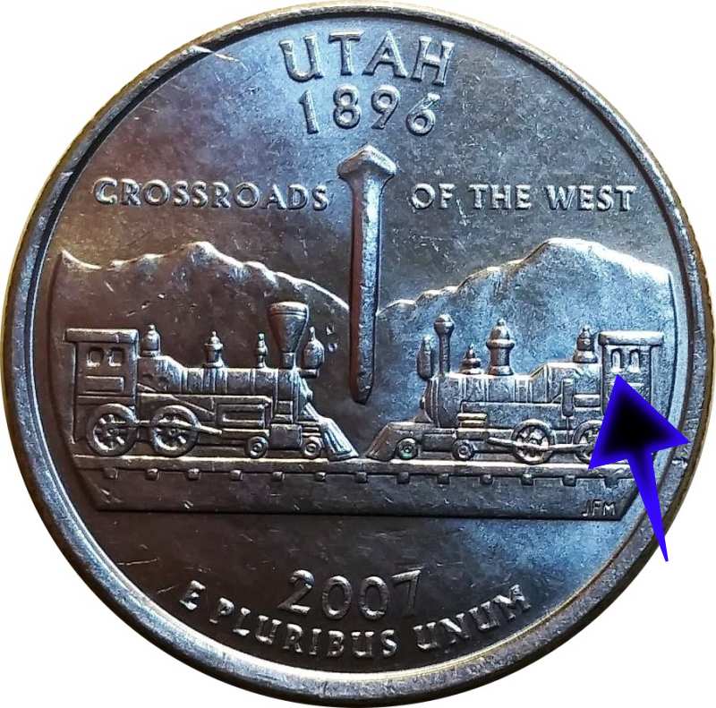 2007 Utah Quarter Errors, Varieties, and Values