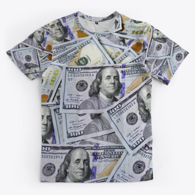 100 dollar bill shirt