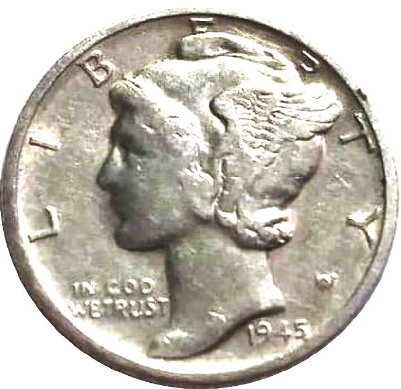 1945 Mercury Dime Error