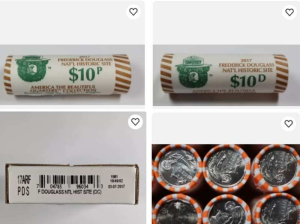 roll of 2017 frederick douglass quarters