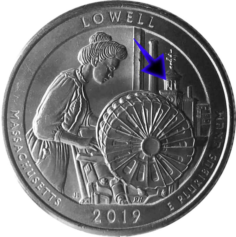 2019 Lowell Massachusetts Quarter Errors, Varieties, and Values