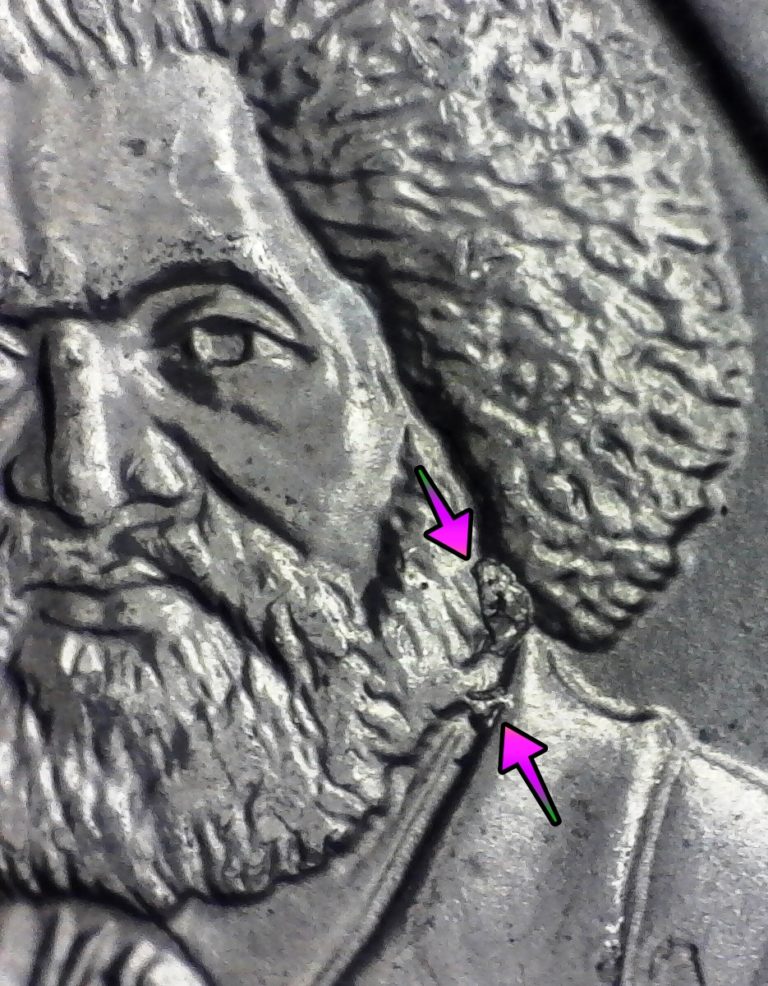 2017 Frederick Douglas quarter errors