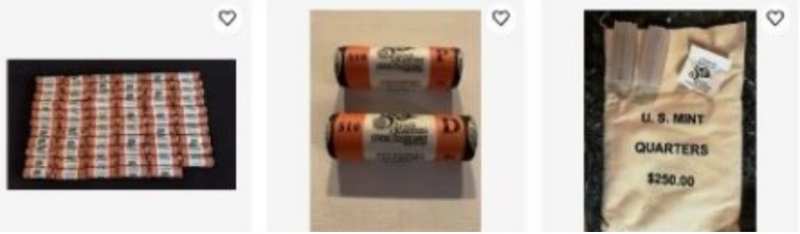 original wrapped quarter rolls