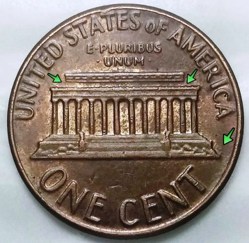 Lincoln Cent Floating Roof & Missing Designer Initials