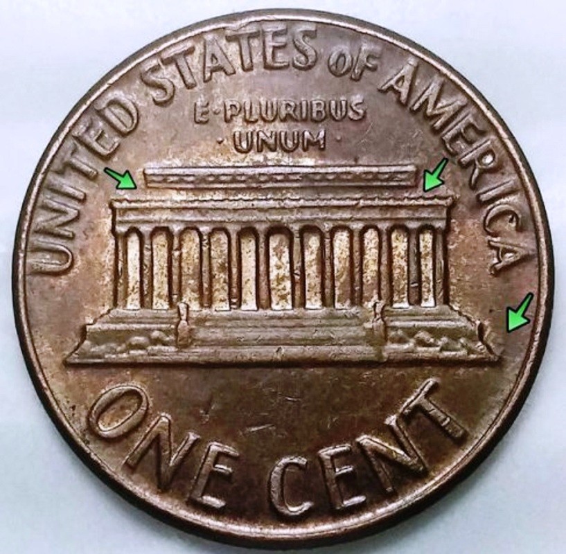 Lincoln Cent Floating Roof and Missing Designer Initials