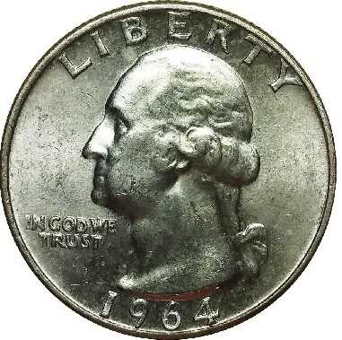 1964 quarter value
