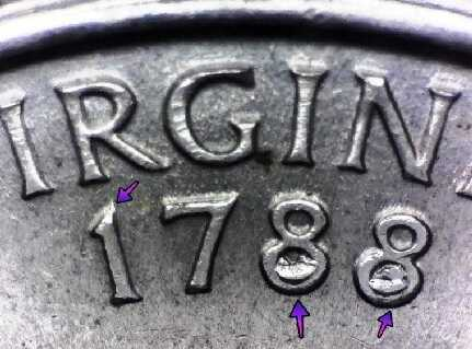 1788 jamestown quarter