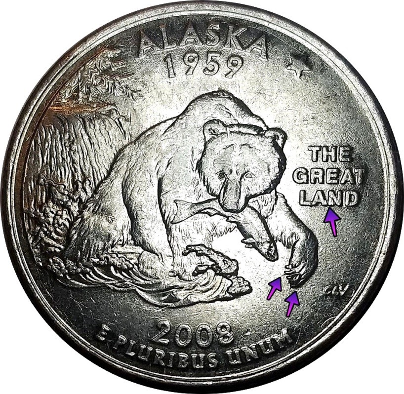 2008 alaska quarter error