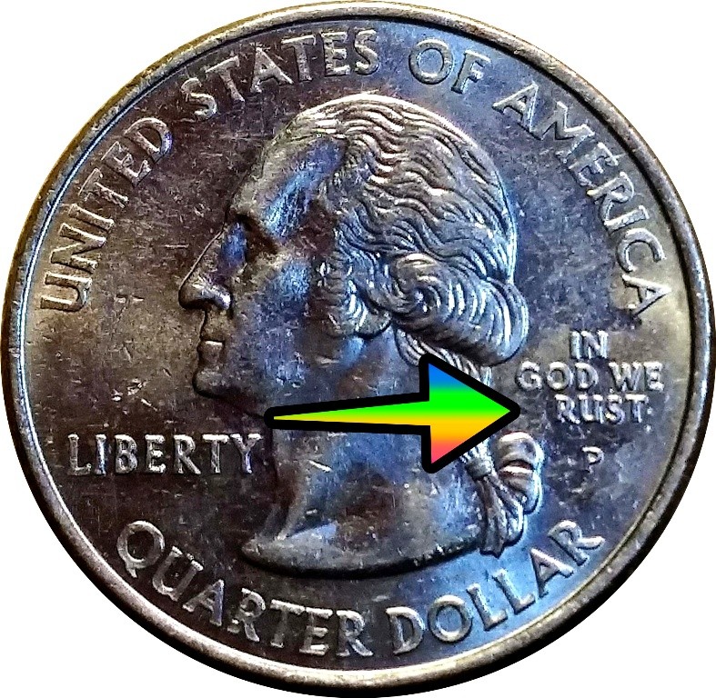 2005 Kansas Quarter Error: “In God We Rust”