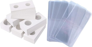 macro image of coin flips to keep coins in good condition