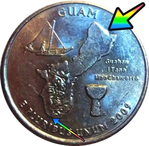 2009 Guam Quarter Errors, Varieties, and Values