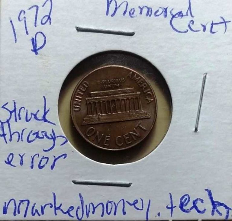 1972 penny error list