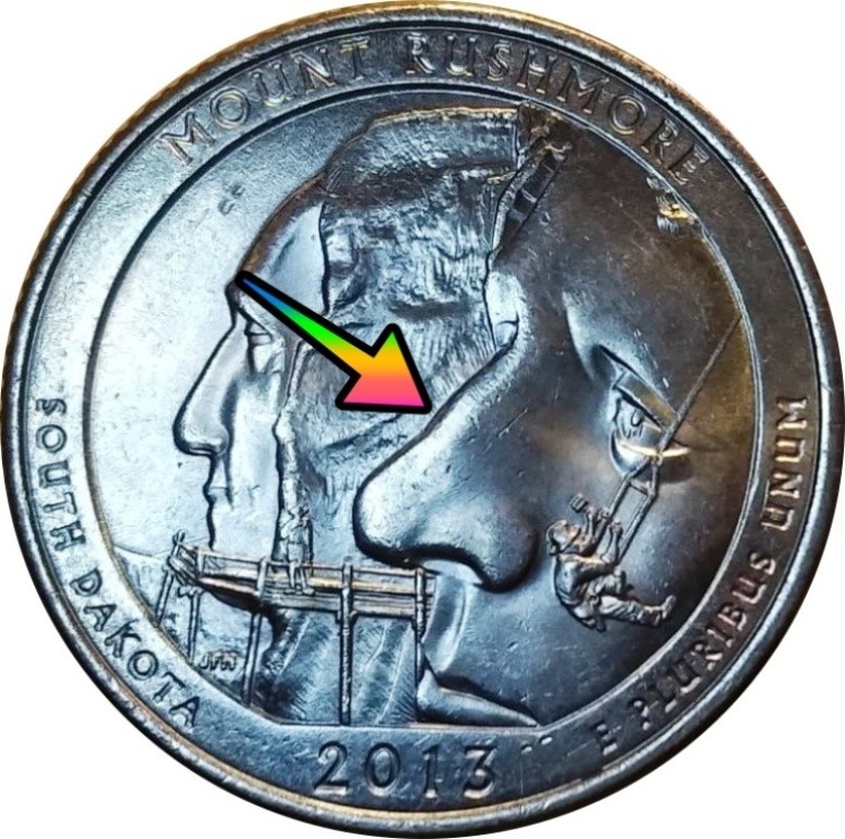 2013 south dakota mount rushmore quarter