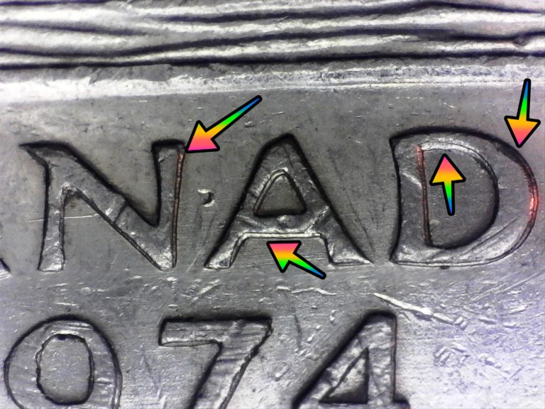 5 cents 1974 canadian coin error