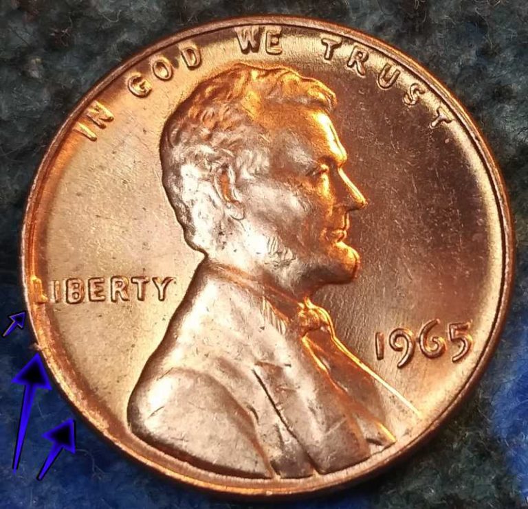 1965 penny errors list