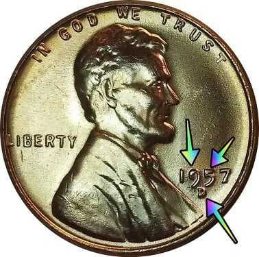 1957 penny error value