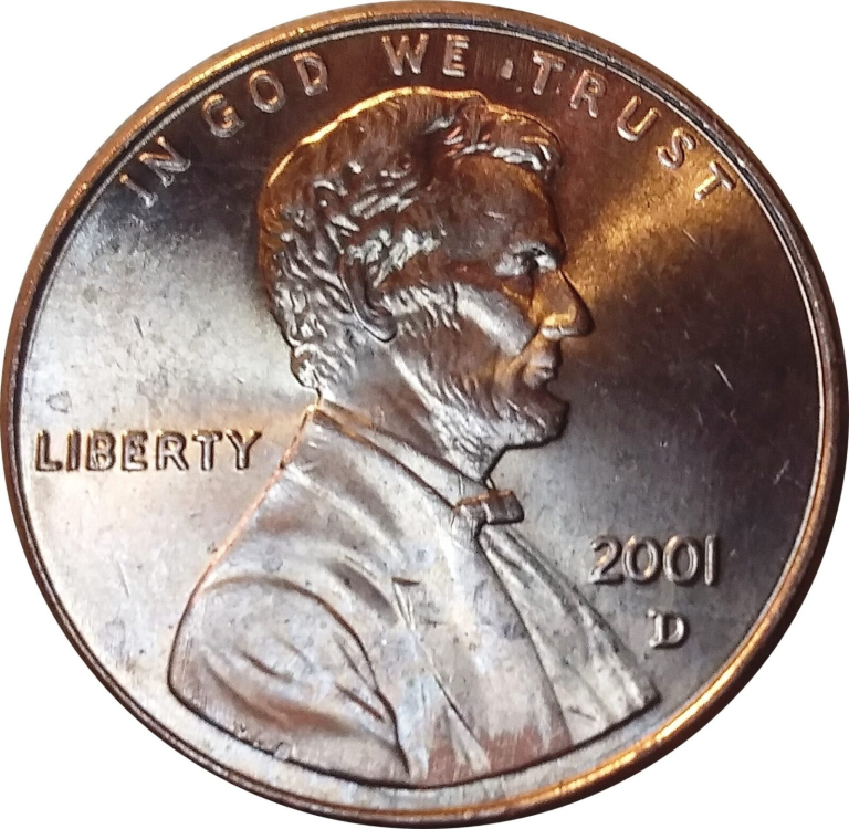 2001 doubled die Lincoln cent