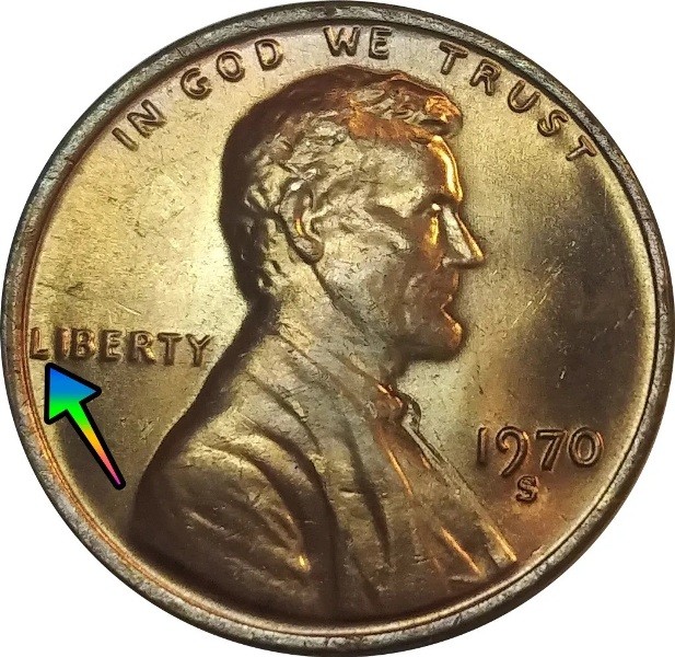 1970 Penny Doubled Die Obverse