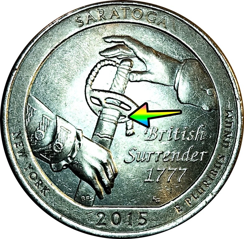 Saratoga New York 2015 Quarter Errors, Varieties, and Values