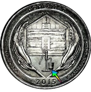 2015 Homestead Nebraska quarter errors with pictures