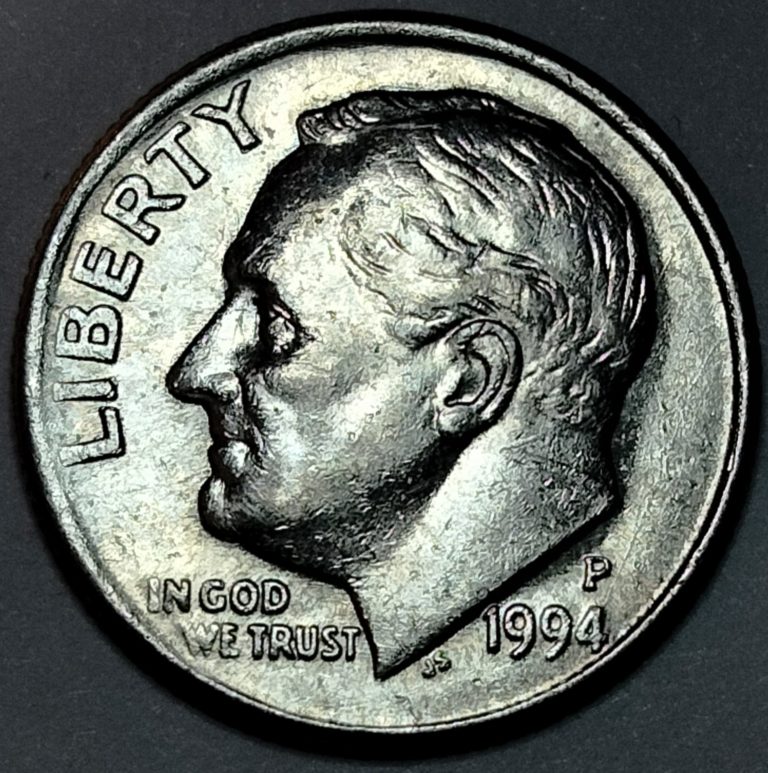 1994 p dime error value