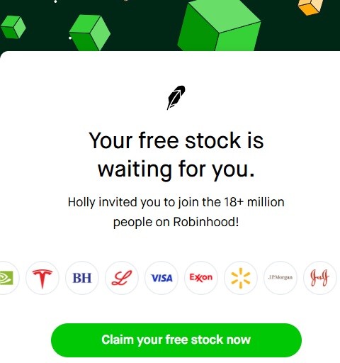 Free stock robinhood