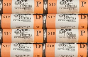 Homestead Nebraska Uncirculated Quarter Rolls