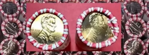 image of coin rolls of the most valuable lincoln pennies