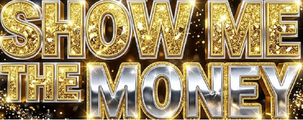 show me the money gold and silver design by creative creation