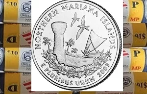 uncirculated rolls of 2009 Mariana Quarters